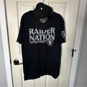 Fanatics Men's Black Raider Nation Las Vegas Football Tee And Hat